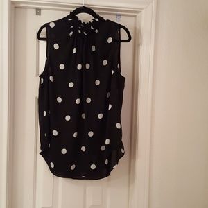 Ann Taylor Polka dot Shell